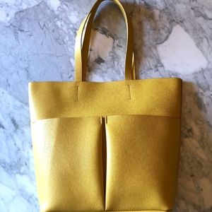 The Neiman Marcus Yellow Faux Leather Tote